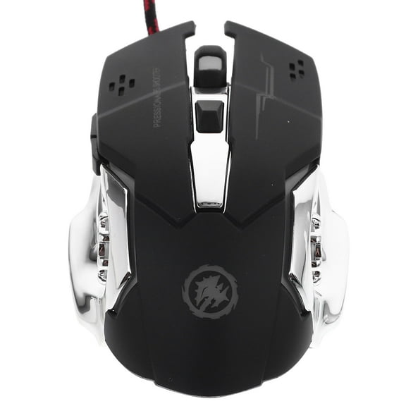 HONITANO 1Pack Black ABS Adjustable DPI Ergonomic Mouse for Computer Gamers and Office Workers 13X8X4CM