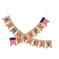 thumbnail image 1 of HONITANO 1Pack Burlap Banner Garland Usa Flag Pennant Independence Day Decorations Assorted Color 200 x 13 x 17 in, 1 of 8