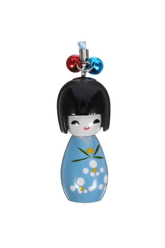 1Pack Cartoon Keychains for present Giving in Japanese Style with Wood and Polyester for School Bags