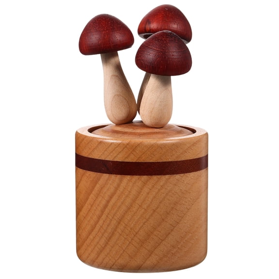 HONITANO 1Pack Mushroom Oil Diffuser Light Brown Wood Aroma for Home Decor