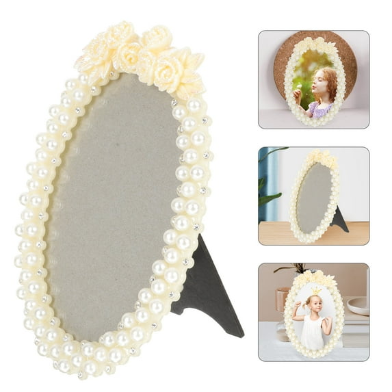 HONITANO 1Pack Oval Frame Vintage Resin Picture Frame for Photo Display .07X4.91X0.59in