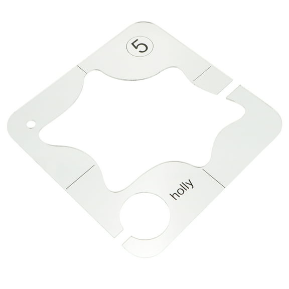 HONITANO Sewing Rulers For Quilting Square Hollow Design Sewing Template Acrylic 1Pcs 5.5X5.5in