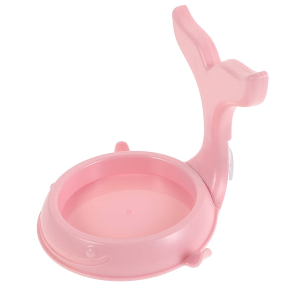 HONITANO 1Pack Razor Holder For Shower Tail Shape Soap Bottles Holder White Plastic No Drill Installation