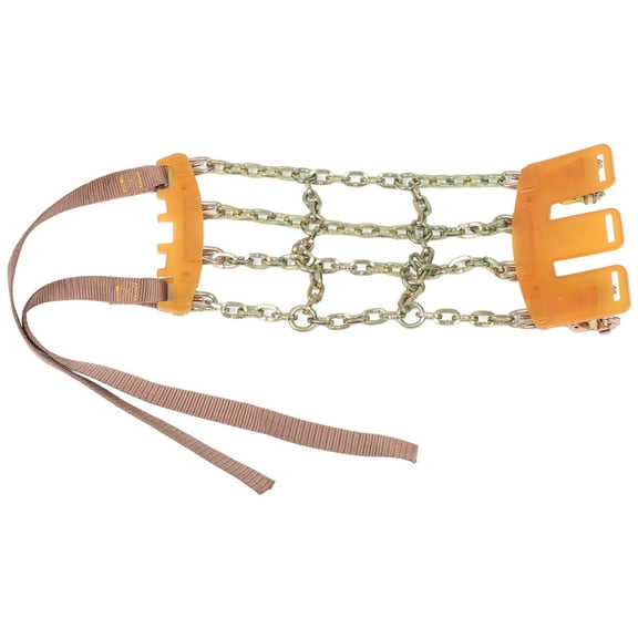HONITANO 1Pack Tire Chains for Cars with Grid Design Manganese Steel for Snow and Ice