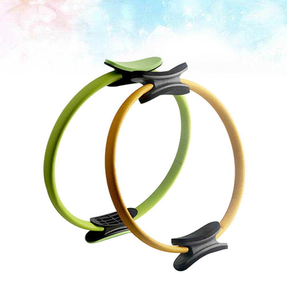 HONITANO 1Pc Mixed Color Yoga Training Wheel for Women and Men 38*0.79In