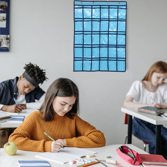 HONITANO Non-Woven Fabric Cell Phone Holder for Classroom Use, Space-Saving Design, and Practical Organizer
