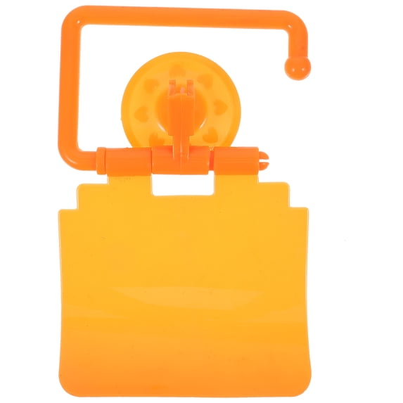 HONITANO 1Pcs Orange Suction Cup Toilet Tissue Holder for Bathroom 5.9x5.5in