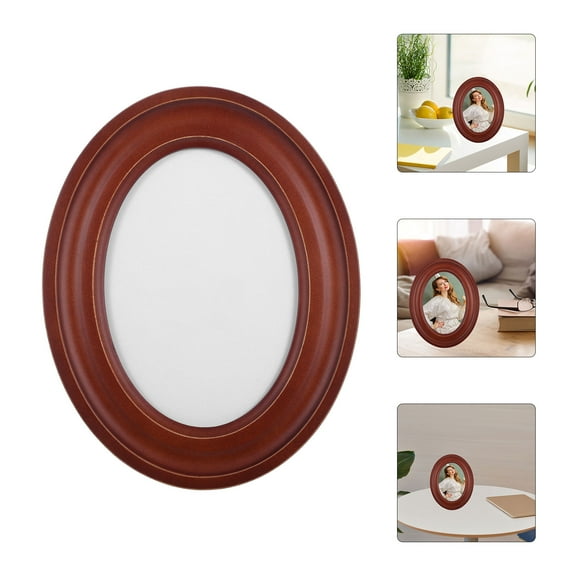 HONITANO 1Pcs Picture Frames Wood Brown Color For Wedding Photo Showcases 5x7 Inch