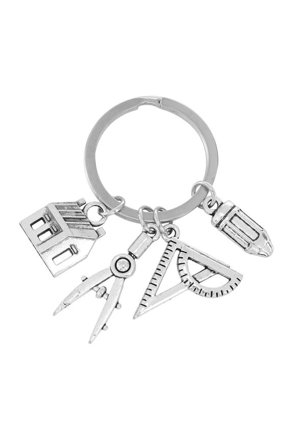 Cute House Design Key Chain Charm For Key Management 1Pack Back to School