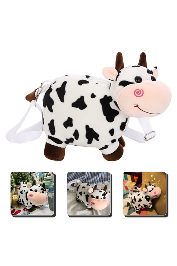 1Set Phone Purse Small Change Purse for Women Multi Color Cow Shape Zipper Closure 10.22X4.72X7.07in