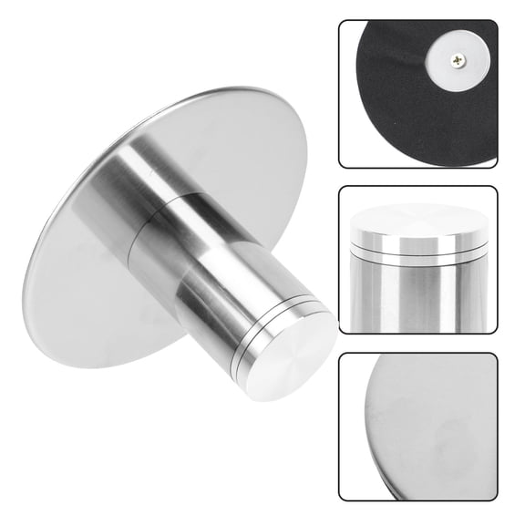 HONITANO 1Set Revolving Cake Base Cylindrical Stainless Steel 360-Degree Rotation for Baking and Serving