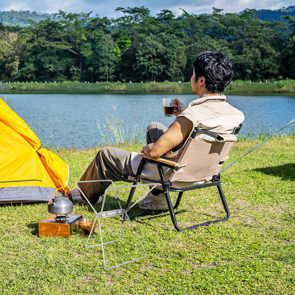 Outdoor Movable Rack HONITANO 1Set Stainless Steel Storage Rack for Outdoor Portable Stand ...