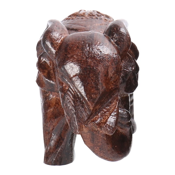 HONITANO Elephant Shape Craft Wood Sculpture Home Decoration Dark Brown 1Pcs 2.6x1.6x1.2in