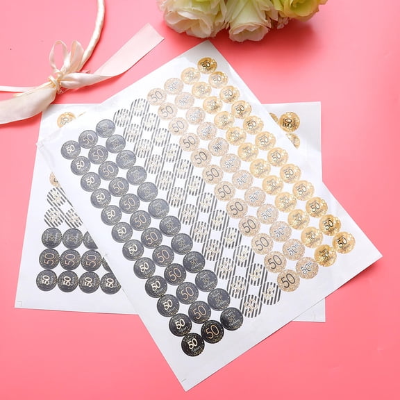 HONITANO 2 Sheets Mini Number Stickers for Birthday Decorations and Party Atmosphere Creation Kids and Adults