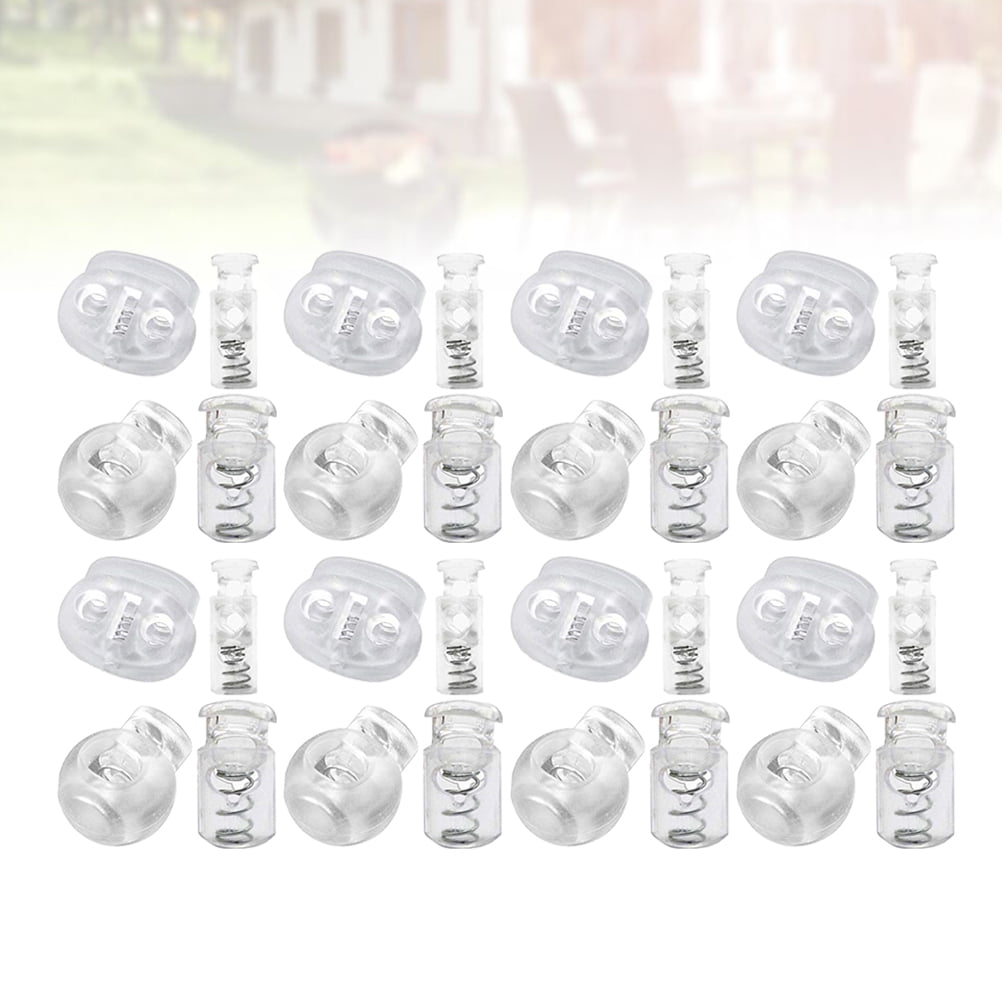 HONITANO 200Pcs Plastic C-Shaped Round Buckle for Backpack Rope Ends ...