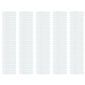 HONITANO 20-Pack White Plastic Dividers for Storage Bins and Drawers, Rectangular Design, Adjustable and Easy to Combine