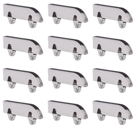 HONITANO 25Pcs Silver Glass Door Rollers Cold Rolled Steel for Bathroom Installation Sliding Operation