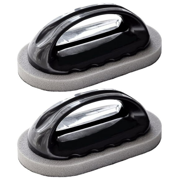 HONITANO 2-Pack Multi-Color Sponge Scrubbers for Bathtub, Shower Tiles, Kitchen, and Bathroom Cleaning
