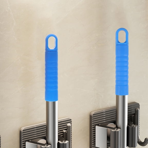 HONITANO 2-Pack Plastic Mop Handle End Caps with Nonslip Grip and Hanging Hole for Flat Mops 5.58 x 1.10 x 1.10 Inches