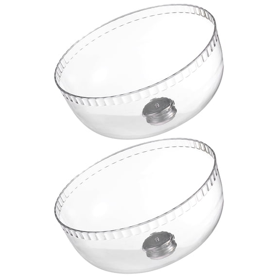HONITANO 2-Pack Clear Cake Dome Covers for Food and Freshness, Plastic Food Storage Lid