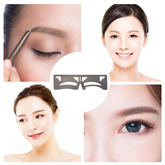 HONITANO eyebrow template Dark Grey Flexible Three-Point Positioning Guide Ruler Set 2 Pcs