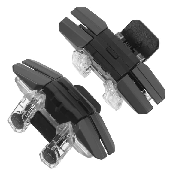 HONITANO 2Pcs Plastic Mobile Game Controllers Black Comfortable Grip Dualhand Operation