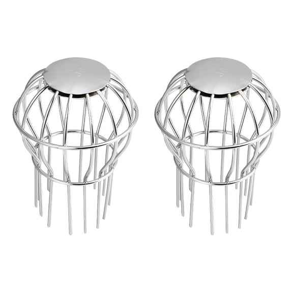 HONITANO Stainless Steel Downspout Debris Filter Strainers, Roof Gutter Guards, , 2 Pieces for Clog Prevention