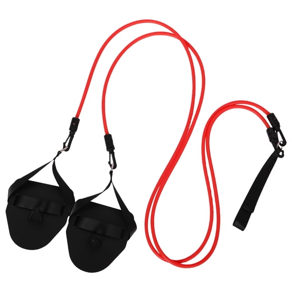 HONITANO 2Pcs Swimming Tool Red TPR for Resistance Training and Technique Optimization