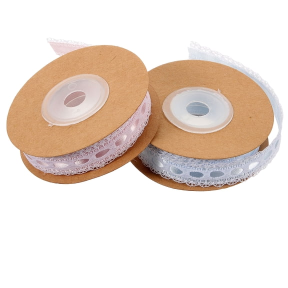 HONITANO 2-Pack Assorted and Lace Ribbon for Sewing, Crafting, and Projects