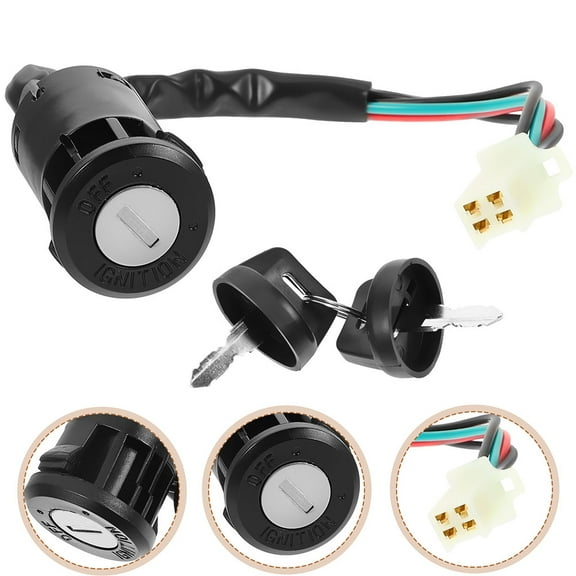 HONITANO 2Set Motorcycle Ignition Switch With Key For Electric Dirt Bike Golf Cart Replacement