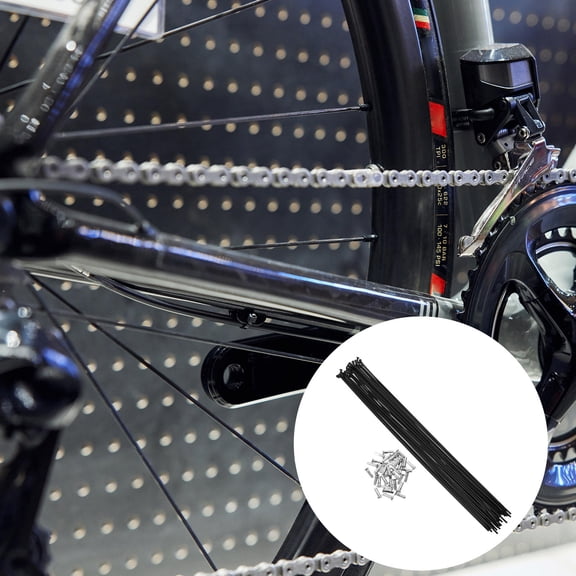 HONITANO 36-Pcs Bike Spokes and Nipples for Mountain Bike Wheel Rim Replacement