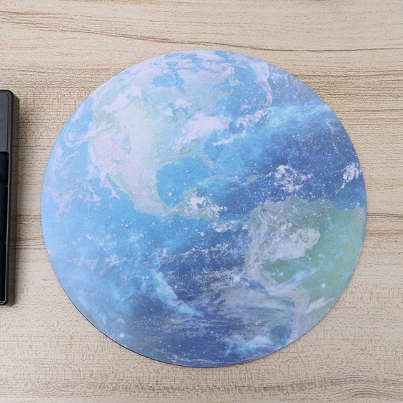 HONITANO 3Set Round Planet Mouse Pad Assorted Color Rubber Silk Cloth For Gaming 9x9in