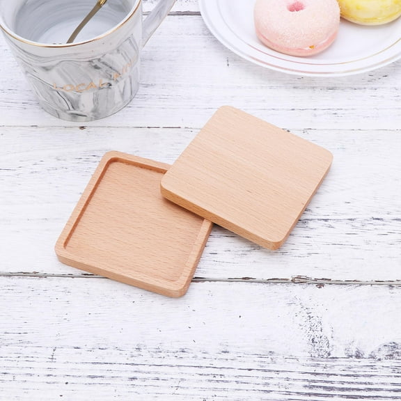 HONITANO 4Pcs Backyard BBQ Birthday Party Insulated Coasters for Drinks Khaki