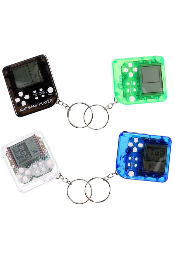 4Pcs Keychain Funny Mini Game Console Compact Design For New Year Festivities