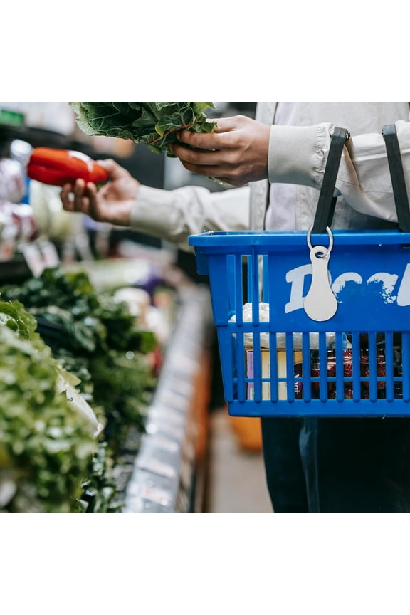 4Pcs Material Versatile Use Circular Ring Cart Key Holder for Transporting Items and Carrying Luggage