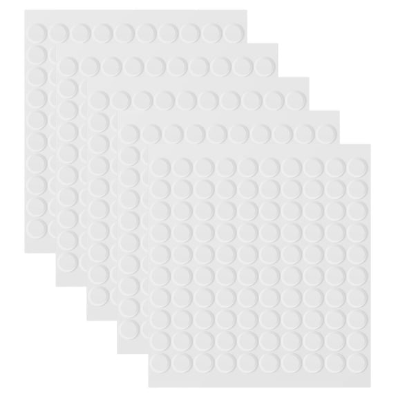 HONITANO 500 Pieces Transparent Double-Sided Round Putty for General Use, Strong Adhesive and Reusable
