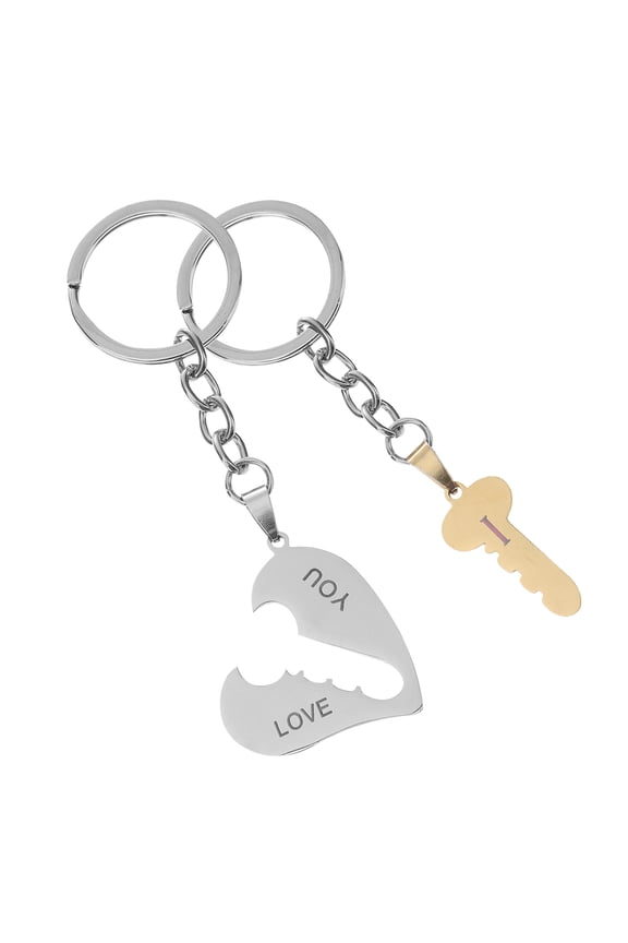 6Pack Heart Shaped Love Keyring For Couples Sweet Couples Keychain With I Love You Message For Family Friends