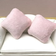 HONITANO Set of 6 Mini Dollhouse Pillows for Bedroom Decor, Small Cushions 4x4x3in, Perfect for Doll Furniture Accessories