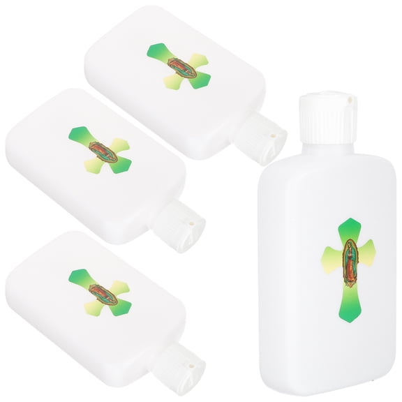 HONITANO Cross Shaped Religious Design Holy Water Bottle 6Pcs 4.6x2.4in