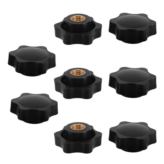 HONITANO 8Pcs Black Plastic High-Strength Hexagon Socket Screw for Systems Furniture Machine Tools