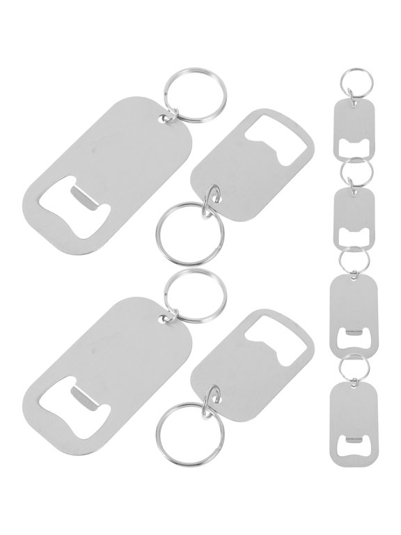 Aluminum Alloy Bottle Opener Keychains, Portable Beverage Cap Openers for Home Kitchen Bar and Restaurant Use