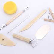 HONITANO 8Pcs Pottery Supplies Tools for Modeling Carving and Smoothing Assorted Colors