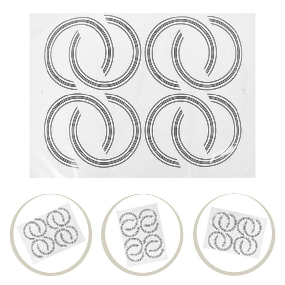HONITANO 8-Piece Guitar Decals Set for Instrument Decoration and Personalization, Simple Design, Easy to Apply