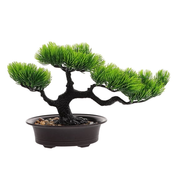 HONITANO Artificial Bonsai Tree Simulation Technology Multi Color Compact Shape Desk Placement Office Decor 1Pack