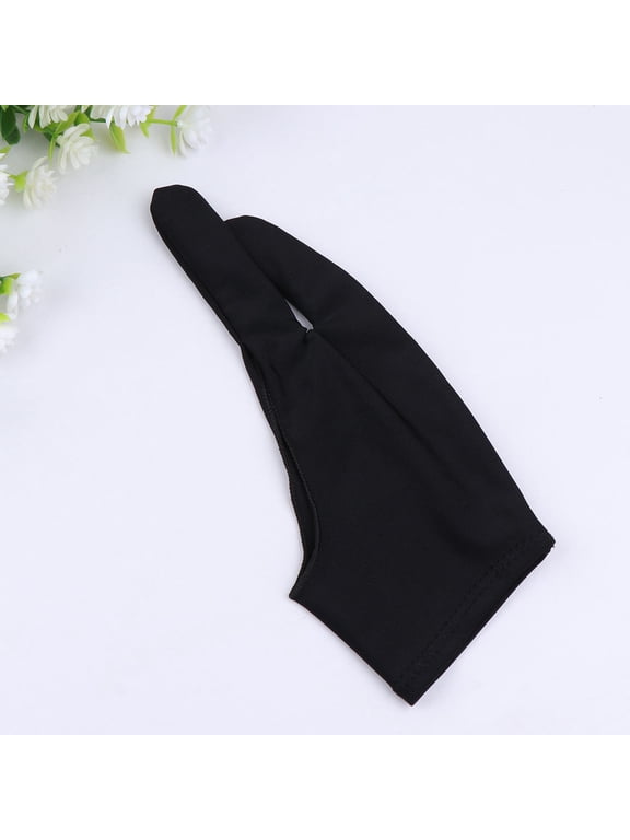 Drawing Glove for Sketch Anti Sweat Spandex 1 Set Black