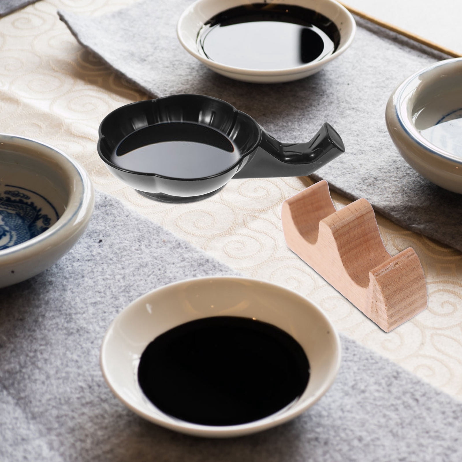 HONITANO Assorted Color ABS Calligraphy Ink Dish for Storage with Chic ...