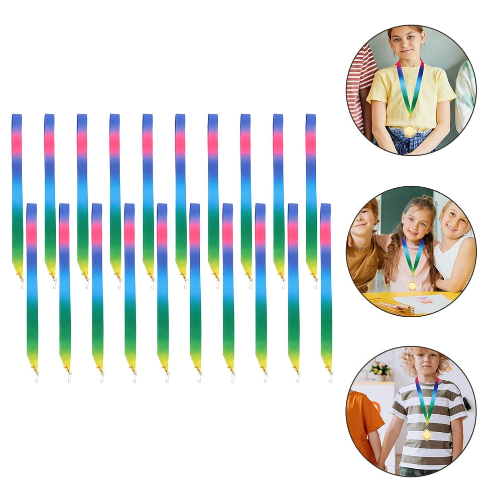 HONITANO Award Neck Ribbons for Medal Hanging Assorted Color Polyester ...