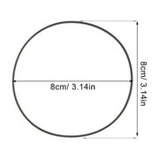 HONITANO 50-Pack Black Rubber Cassette Player Belts 3.1 Inch Replacement for Vintage Audio Equipment