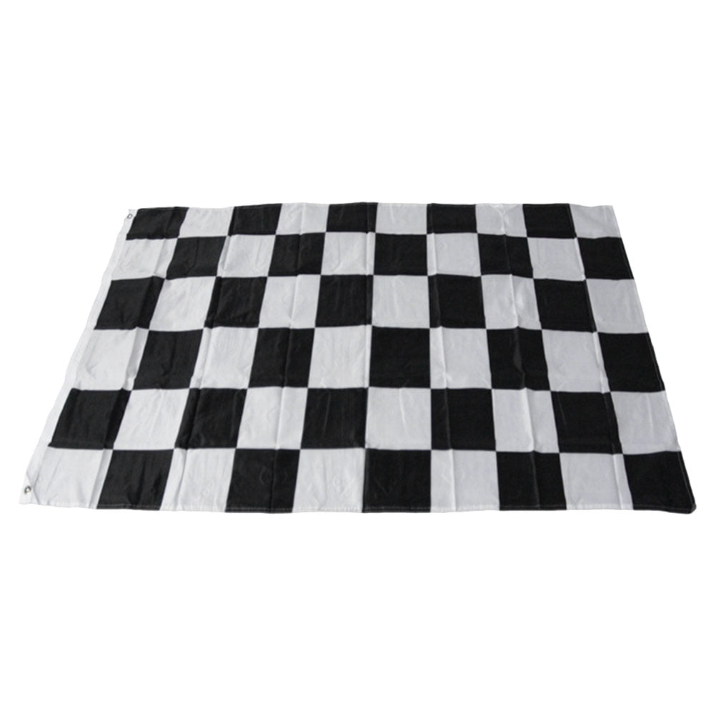 HONITANO Checkered Race Flag Durable Polyester with Plastic Pole for ...
