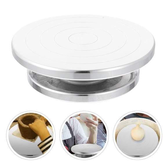 HONITANO 20x20cm Rotating Pottery Wheel Turntable for Clay Crafting, Sculpting, Ceramic Art and Projects